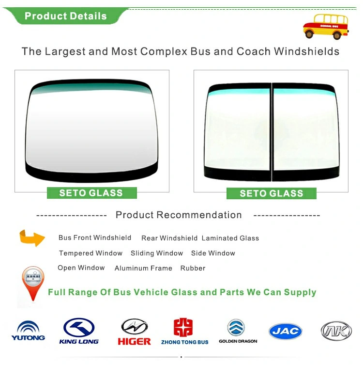 Laminated Side Window for Buses / Minibuses / Tractor Cabs / Cars