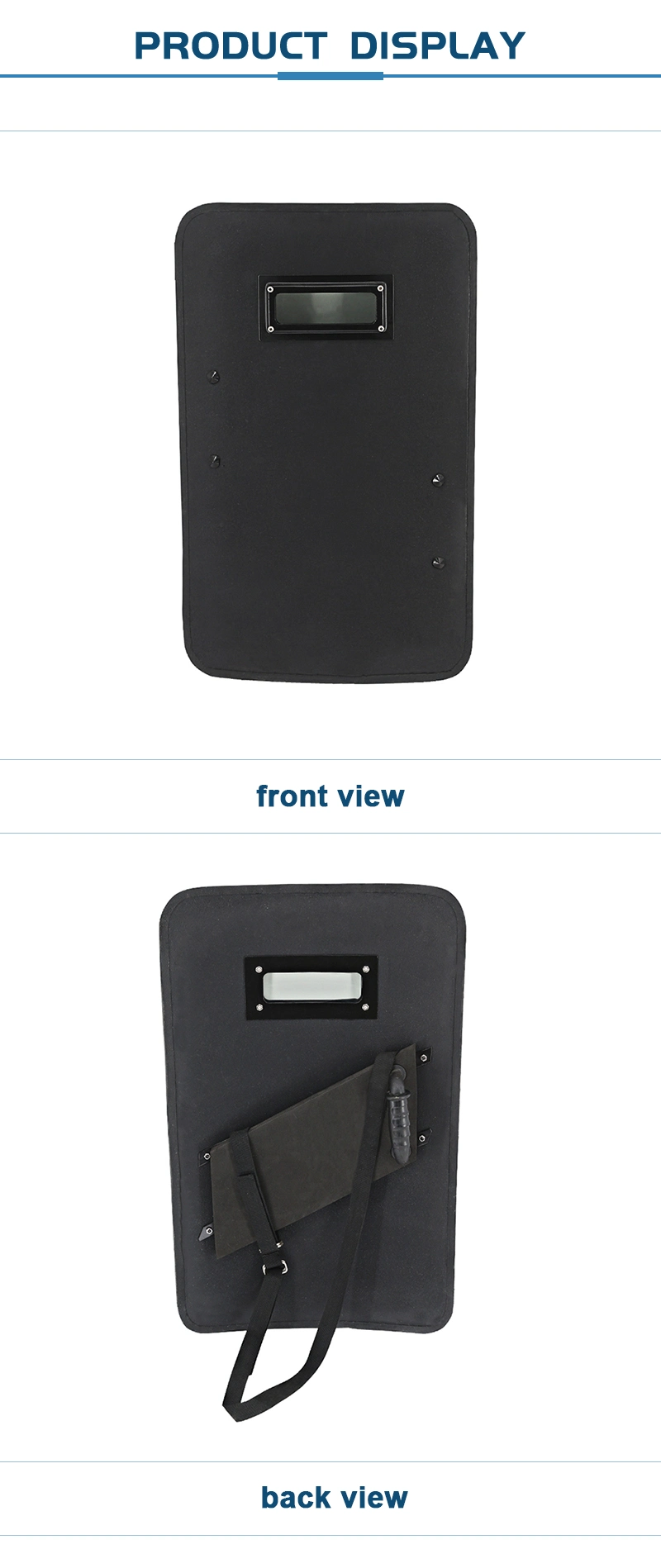 Double Safe Custom PE Material Police Tacical Arm Handhold Bullet Proof Plate Ballistic Shield